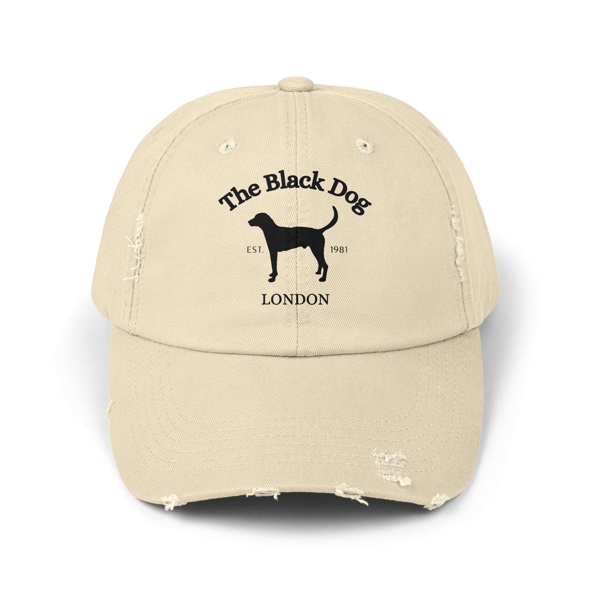 The Black Dog Distressed Cap Tortured Poets The Black Dog Hat Taylo Style Threads Studio